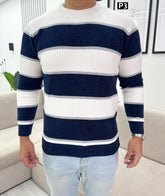 Navy tricot pullover
